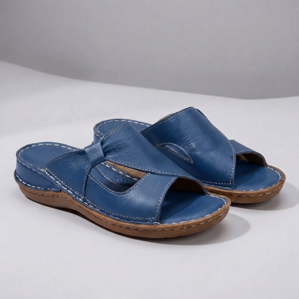 Slip-On Öppen-Tå Avslappnade Sandaler för Kvinnor