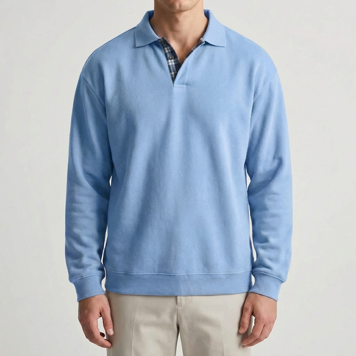 Långärmad Polo Krage Pullover