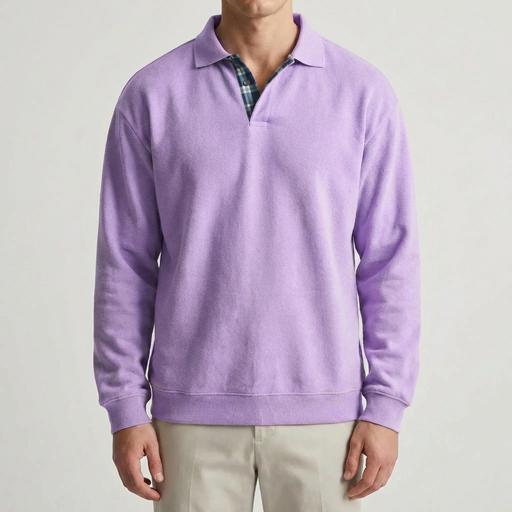 Långärmad Polo Krage Pullover