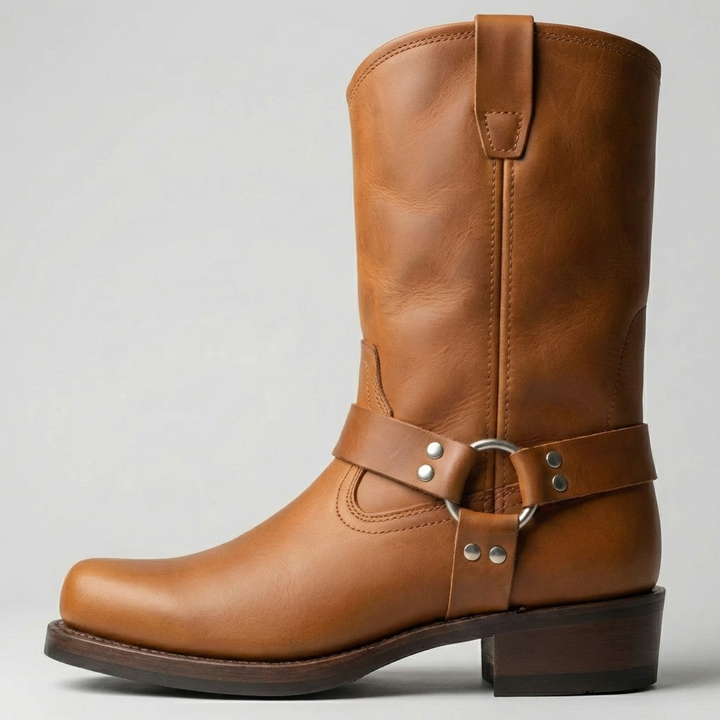Mid-Calf Drag-On Västernstövel
