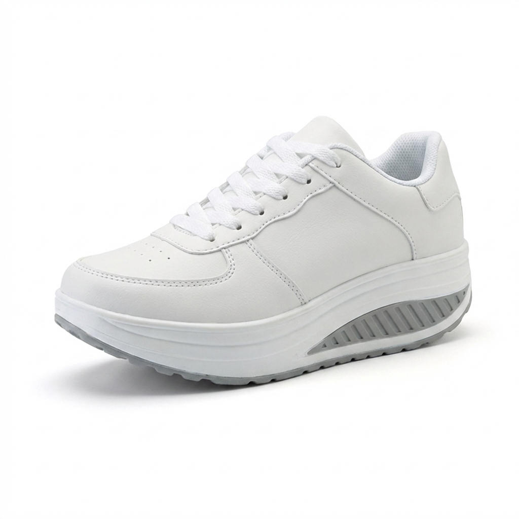Snörningsplattform Sneaker För Kvinnor