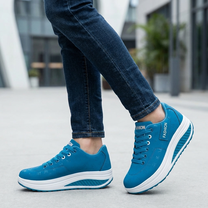 Snörningsplattform Sneaker För Kvinnor