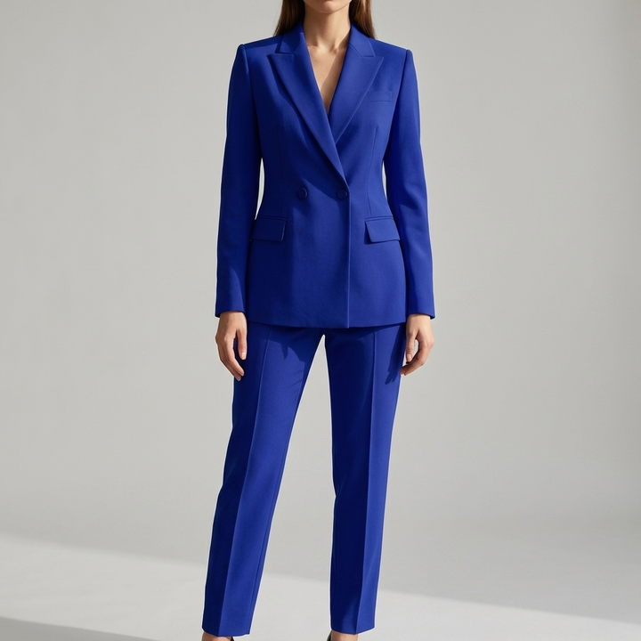 Stilig Blazer och Byx Set för Kvinnor