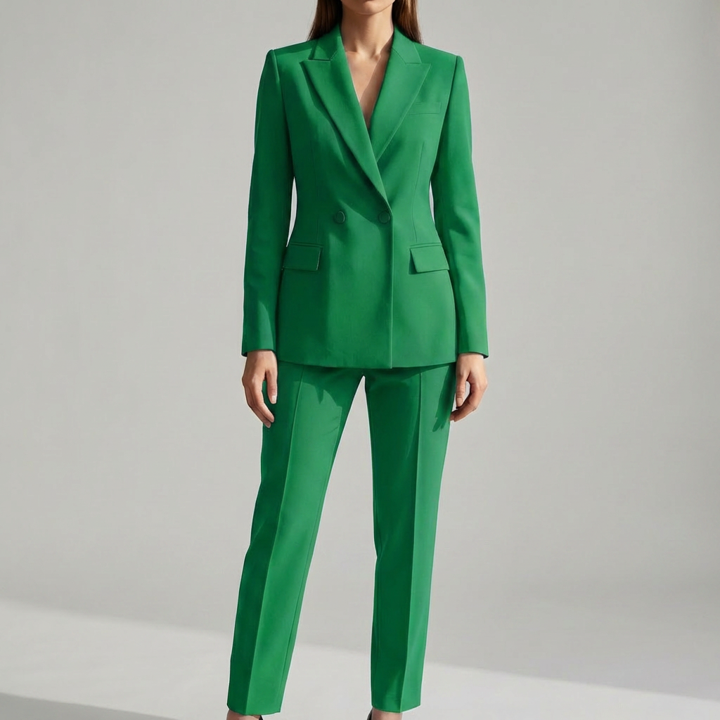 Stilig Blazer och Byx Set för Kvinnor