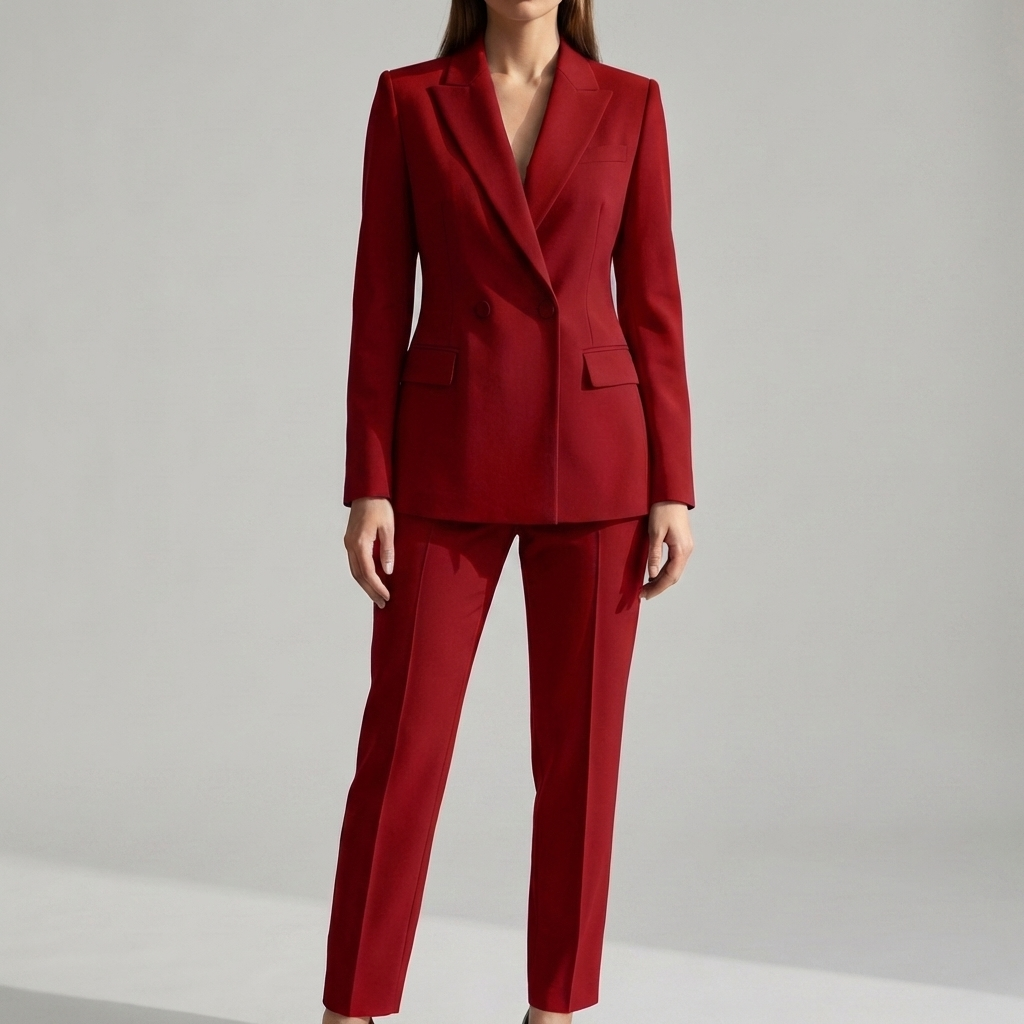Stilig Blazer och Byx Set för Kvinnor