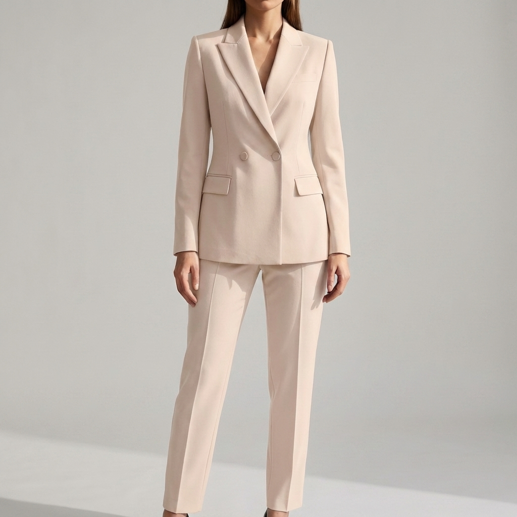 Stilig Blazer och Byx Set för Kvinnor