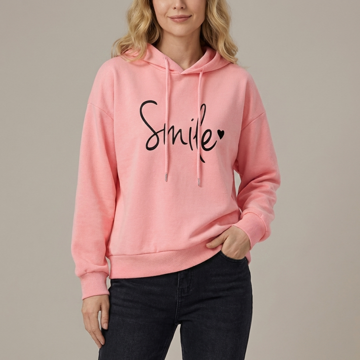 Kvinnors Leende Hoodie