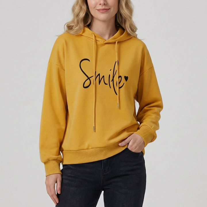 Kvinnors Leende Hoodie
