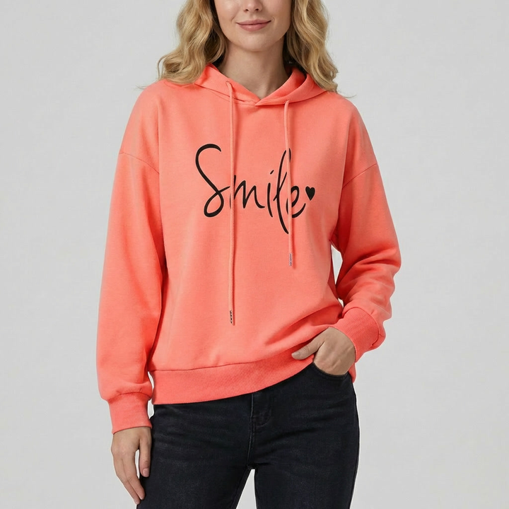 Kvinnors Leende Hoodie