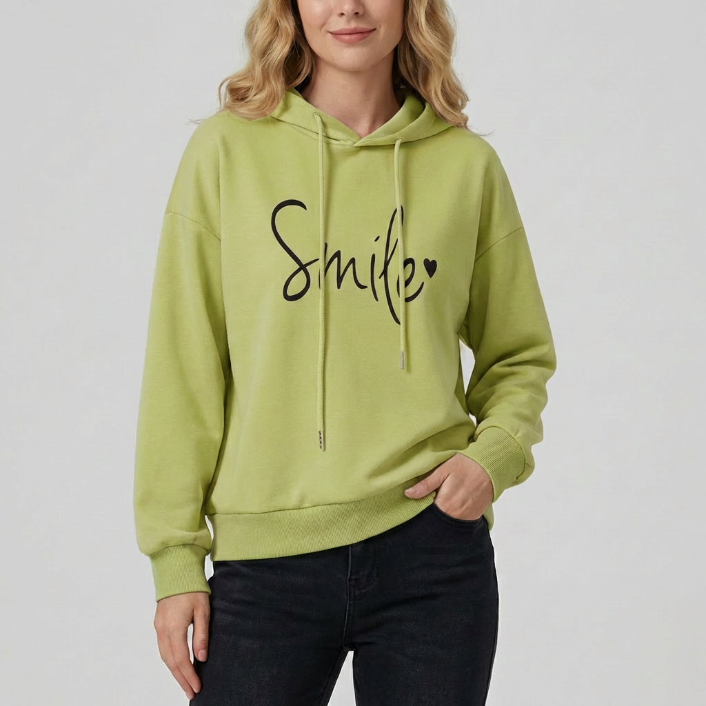 Kvinnors Leende Hoodie