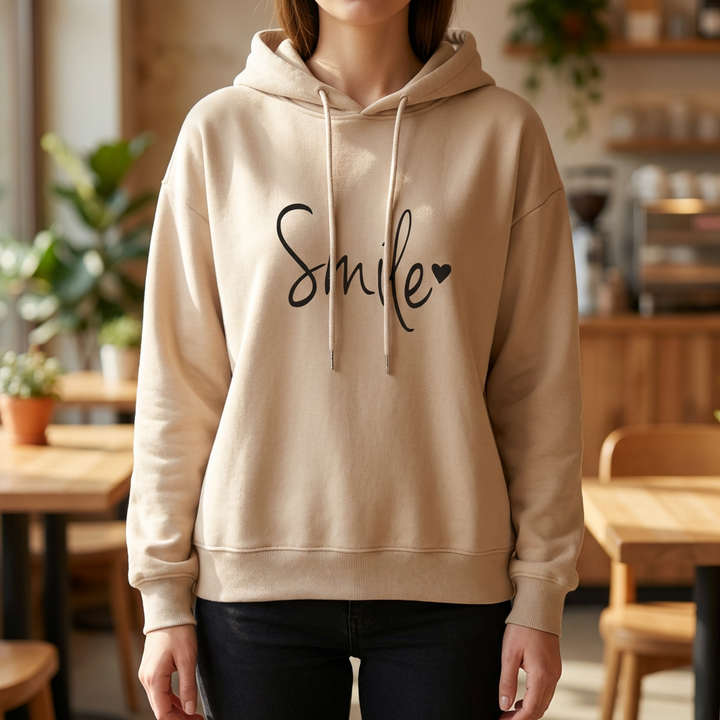 Kvinnors Leende Hoodie