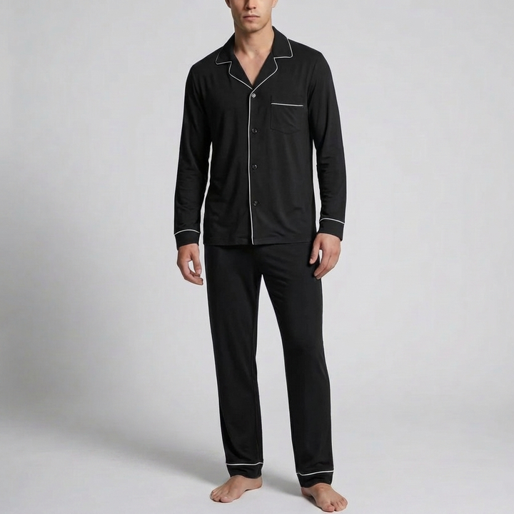 Bekväma Bomulls Pyjamas för Män