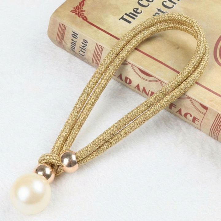 Lystrande Elegant 2-delars Set Perl Gardinsnod