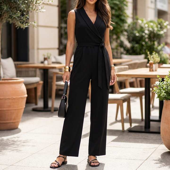Ärmlös och Sofistikerad Passform Jumpsuit för Kvinnor