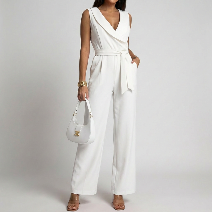 Ärmlös och Sofistikerad Passform Jumpsuit för Kvinnor