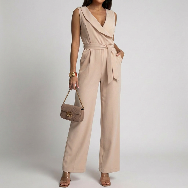 Ärmlös och Sofistikerad Passform Jumpsuit för Kvinnor