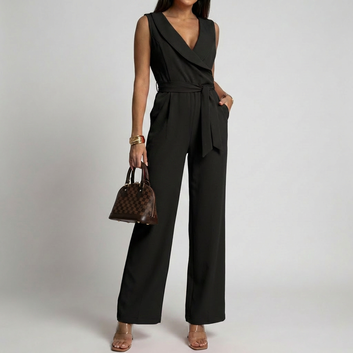 Ärmlös och Sofistikerad Passform Jumpsuit för Kvinnor