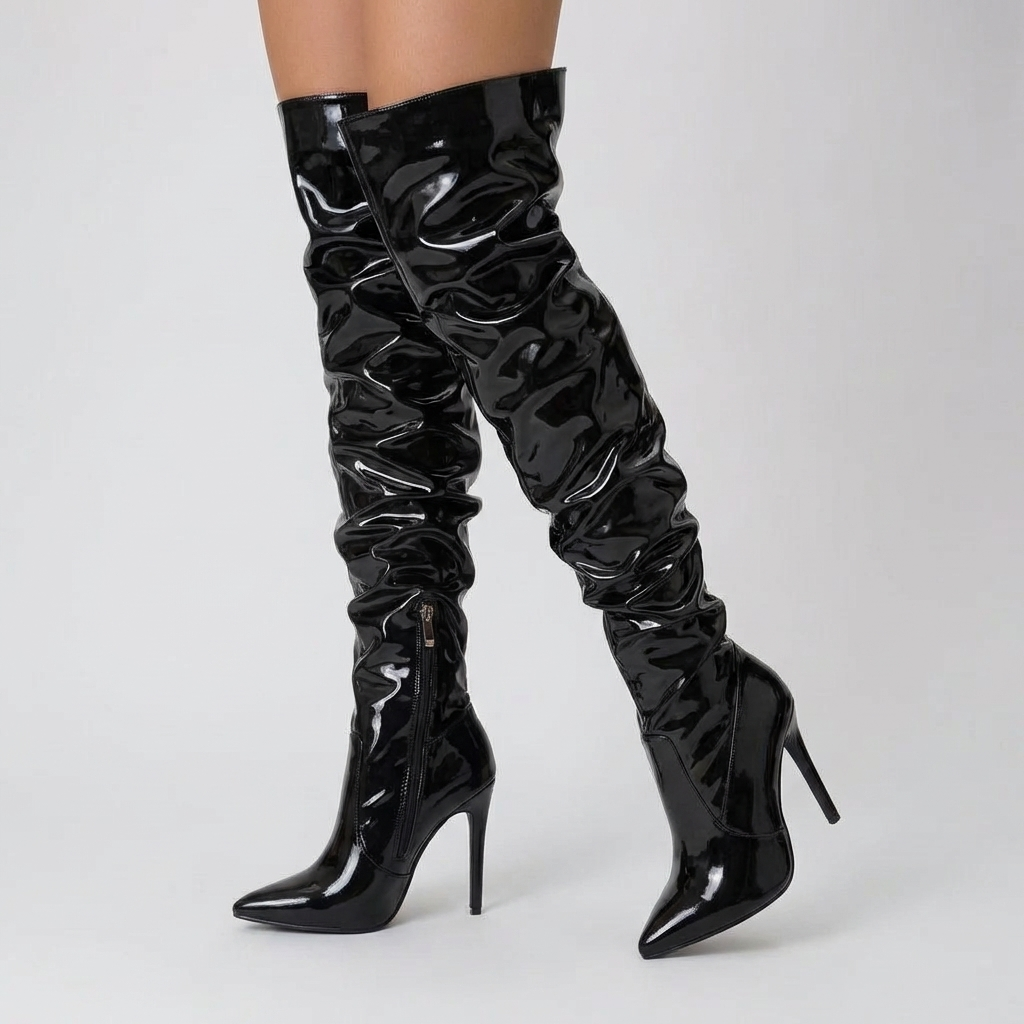 Over-The-Knee Stiletto Hæl Støvler för Kvinnor
