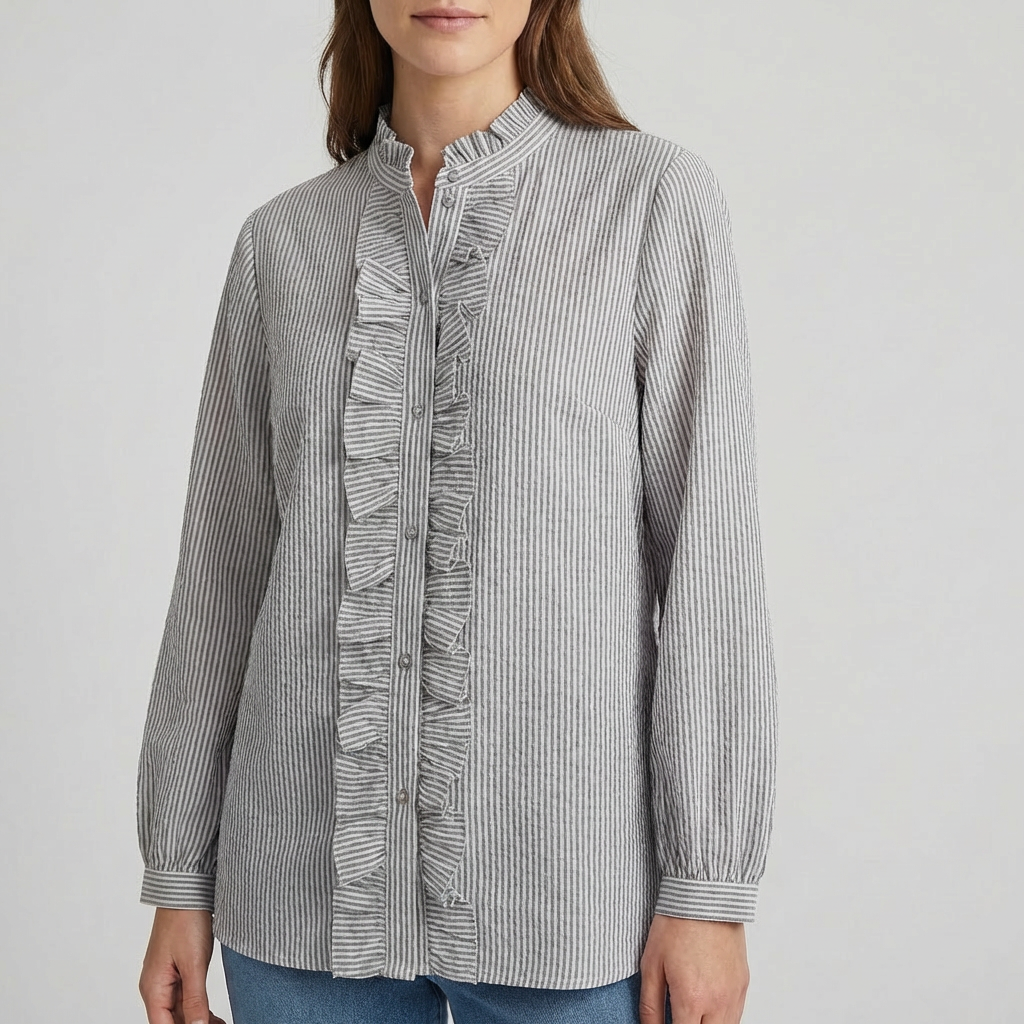 Randig Kvinnors Blus