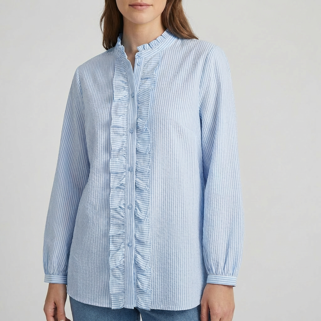 Randig Kvinnors Blus