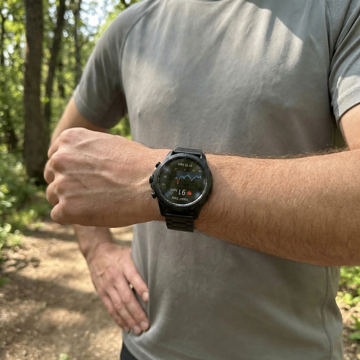 Touchscreen Fitness Smartwatch Med Hälsosensorer