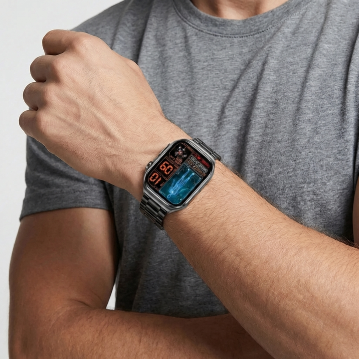 Touchscreen Fitness Smartwatch Med Hälsosensorer