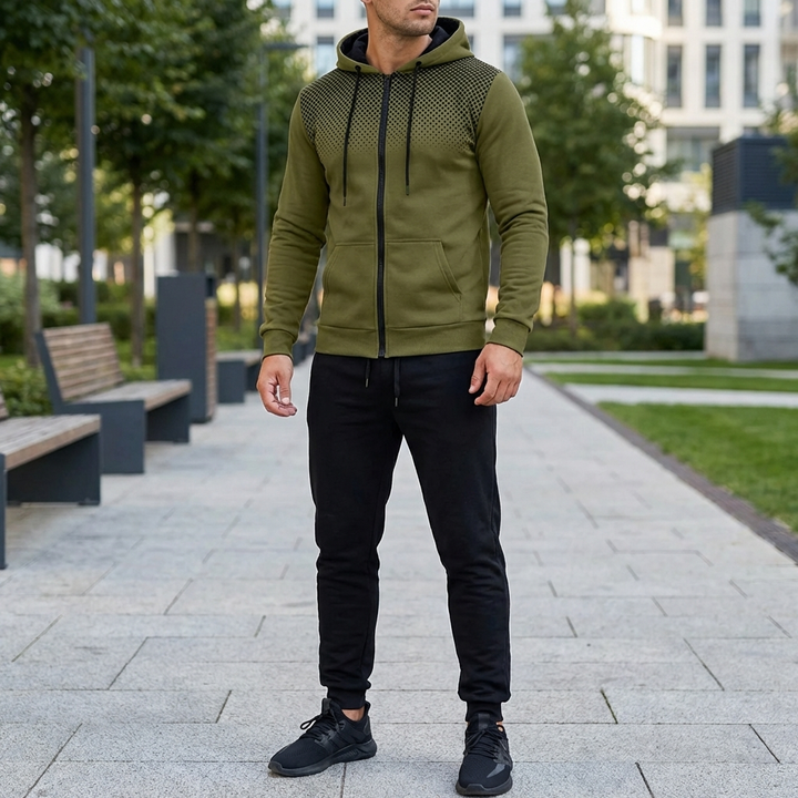 Snyggt herrtracksuit för komfort och prestanda