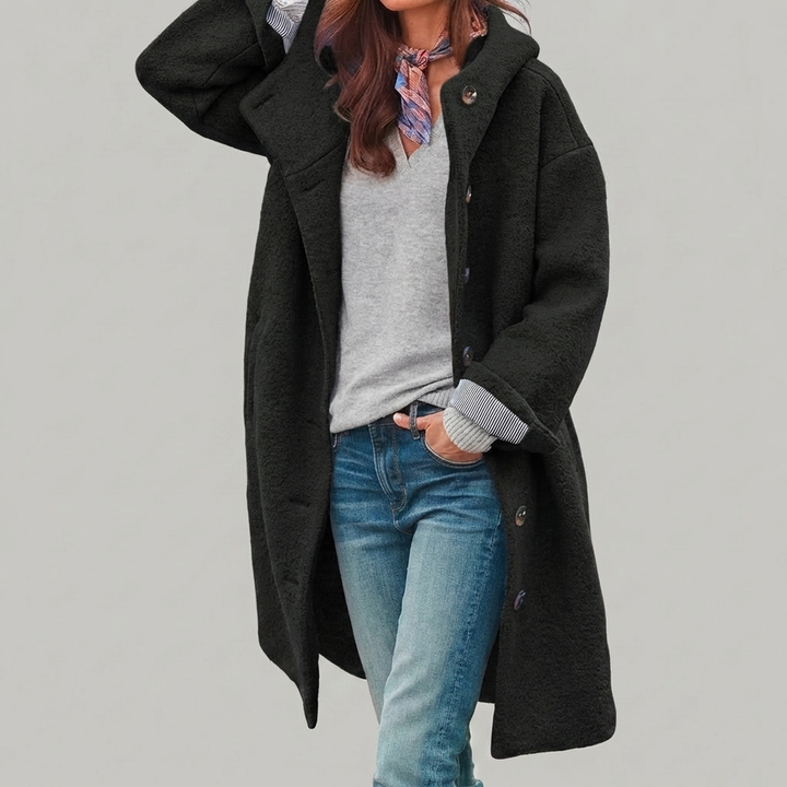 Kvinnors Hooded Vinterjacka