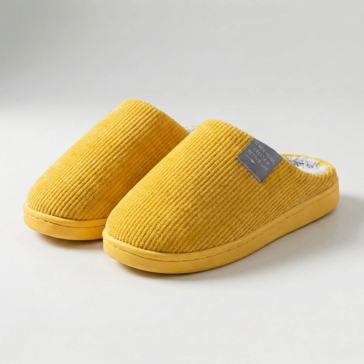 Fluforo - Plush-Fodrad Inomhus Slip-On Toffel