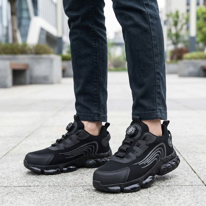Lace-Up Säkerhetsarbetssneaker för Män