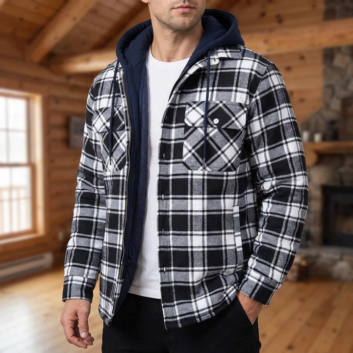 Mellan-säsong Hooded Jacka för Män