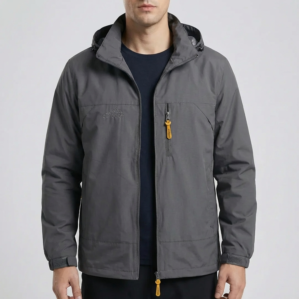 Hooded Outdoor Shell Jacket för män