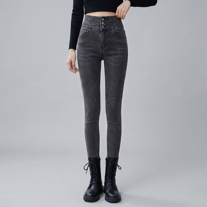 Högmidjade Jeans för Kvinnor