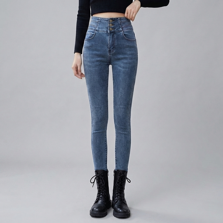 Högmidjade Jeans för Kvinnor