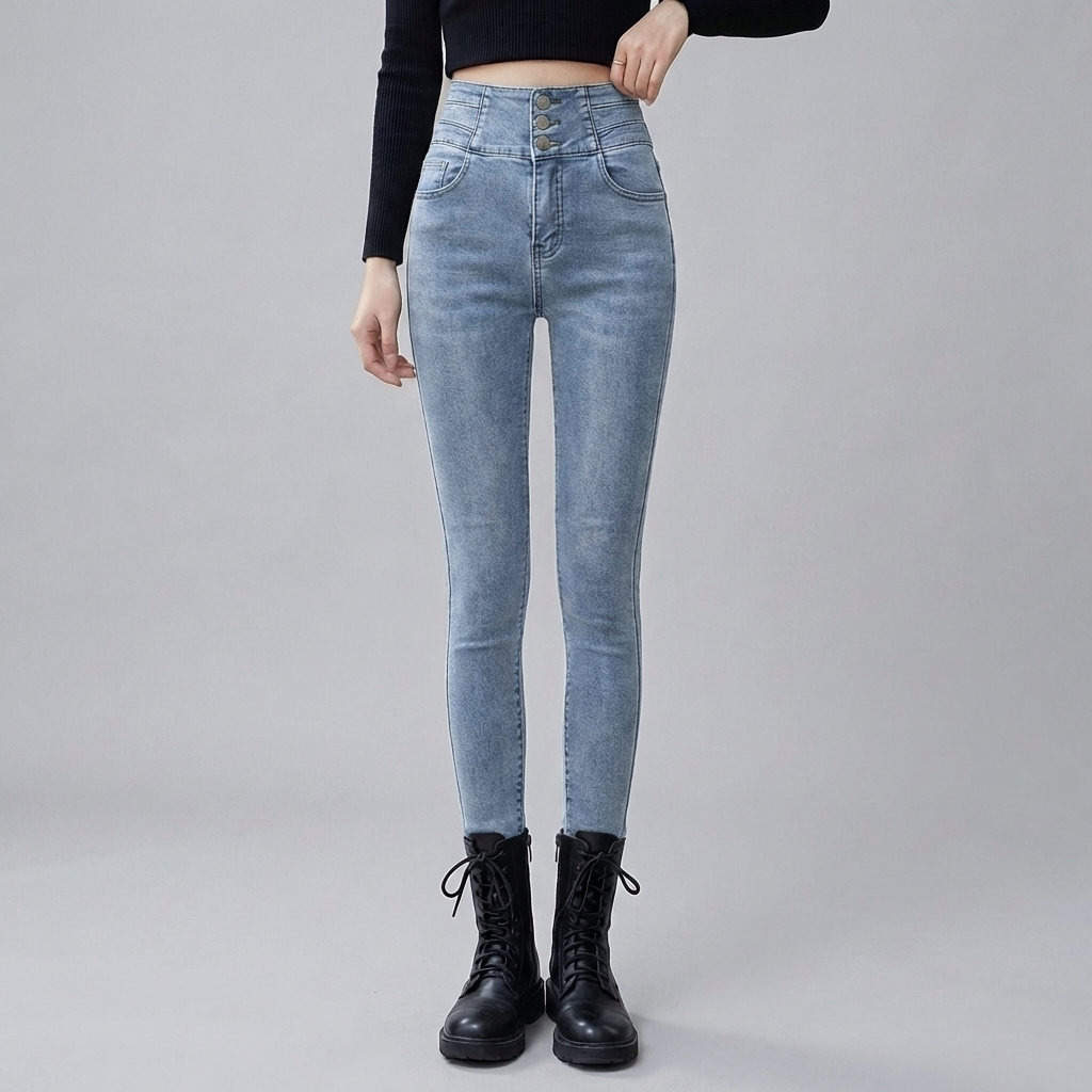 Högmidjade Jeans för Kvinnor