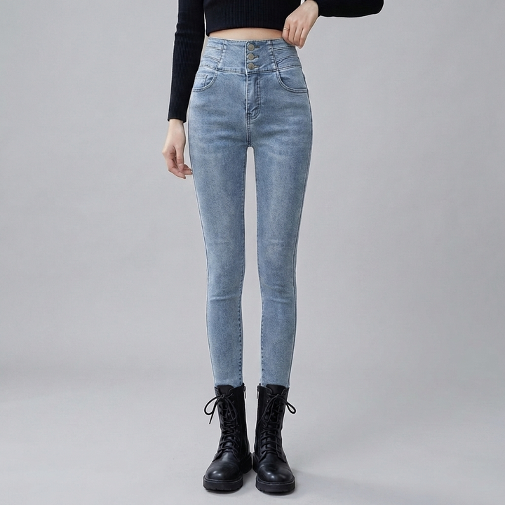 Högmidjade Jeans för Kvinnor