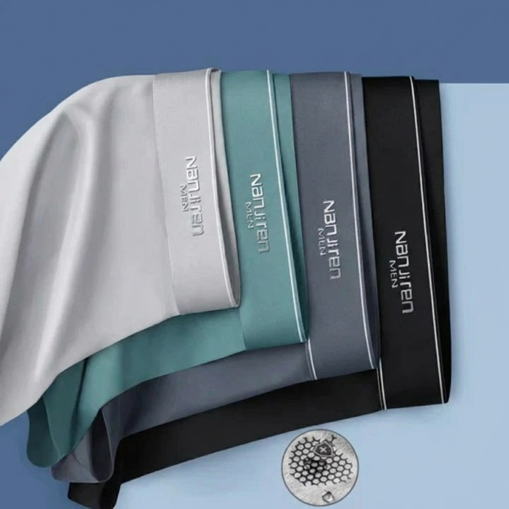 4-Pack Andningsbar Boxer för Män