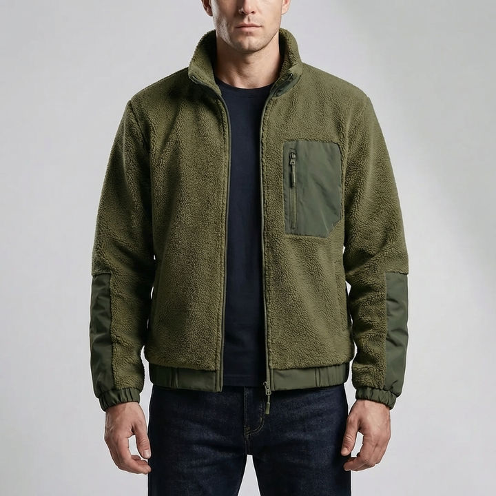 Full-Zip Fleecejacka För Män
