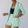 Chic Blazer Shorts Set för kvinnor