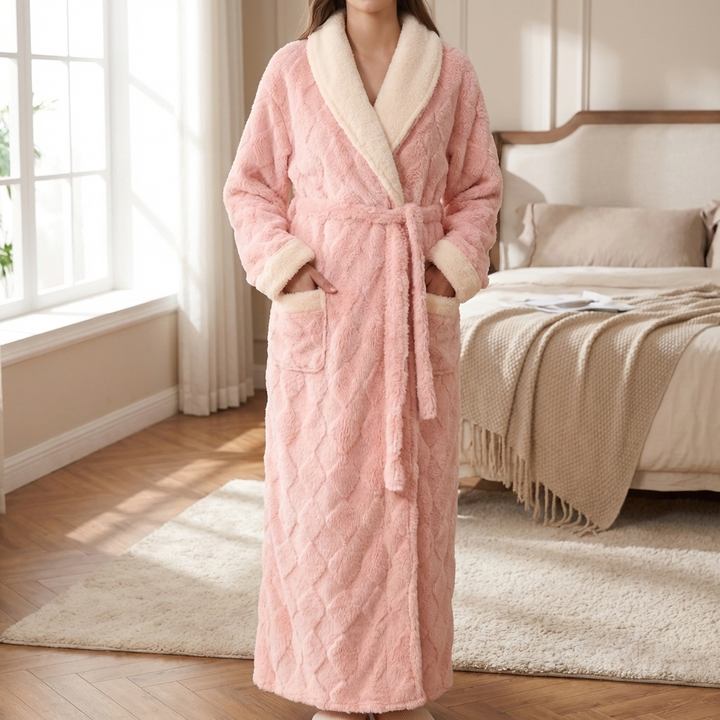 Ultimata Kvinnors Tjocka Hooded Flanell Badrock
