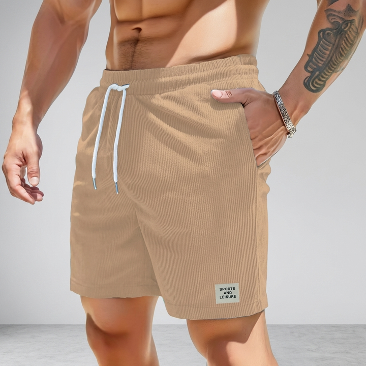 Avslappnade Velour Shorts för Män