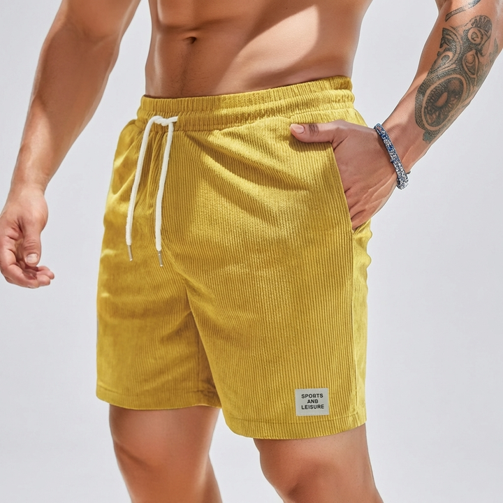 Avslappnade Velour Shorts för Män
