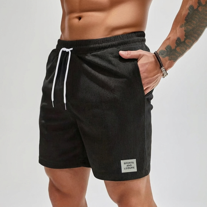 Avslappnade Velour Shorts för Män