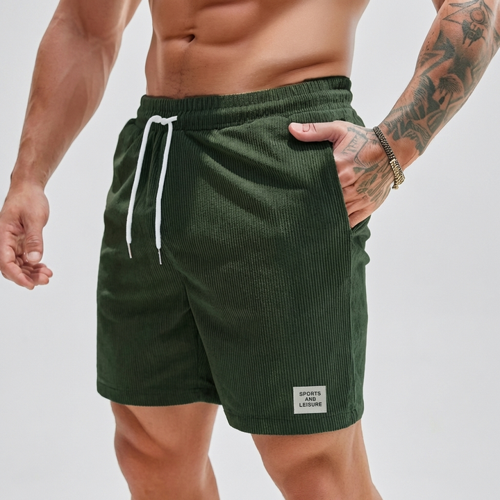Avslappnade Velour Shorts för Män