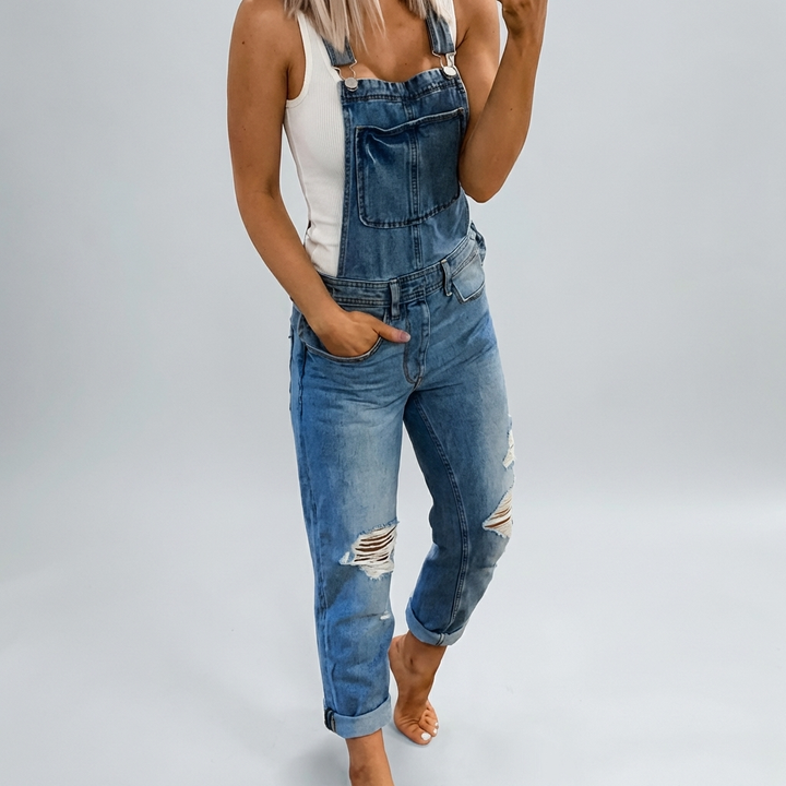 Denim Jumpsuit för kvinnor