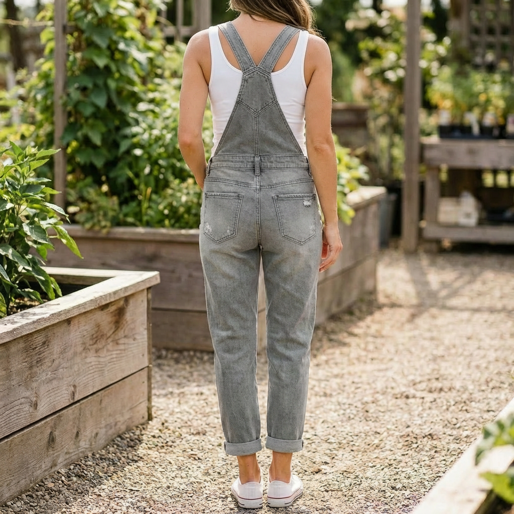 Denim Jumpsuit för kvinnor