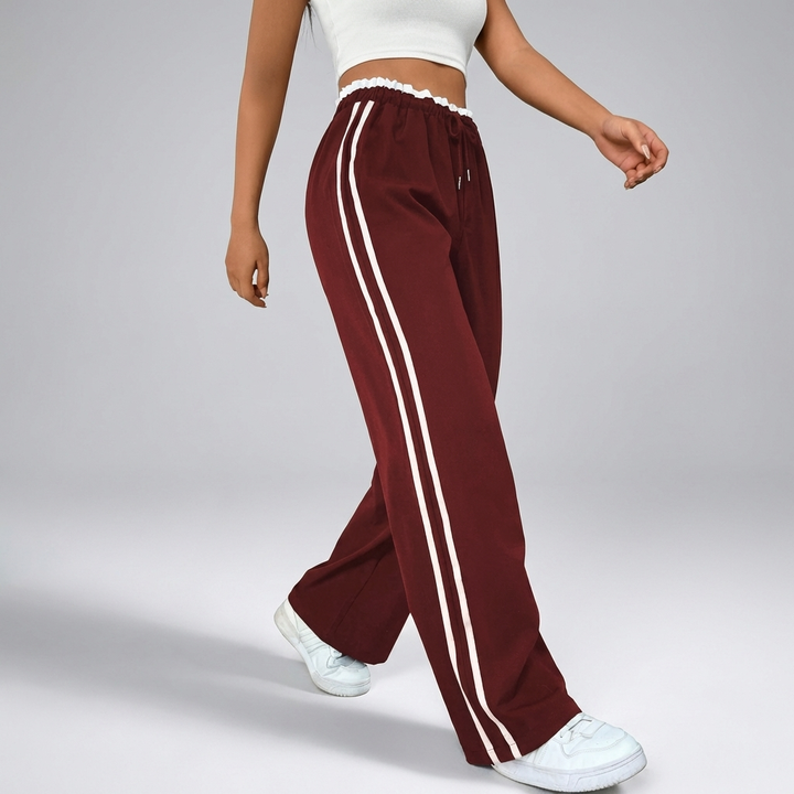 Trendy Sportiga Breda Byxor
