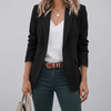 Elegant Blazer med Vintage Look för Kvinnor