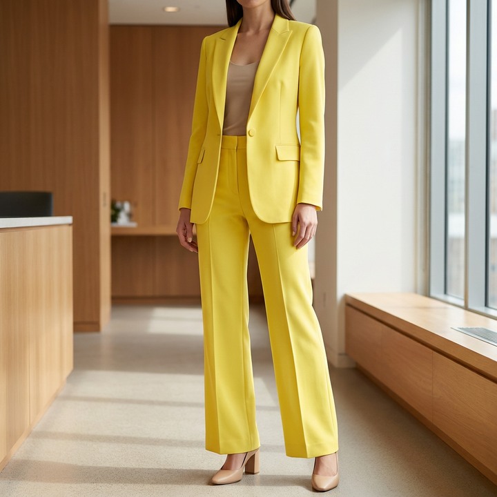 Matchande Blazer Och Byxa Set