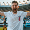 England Fotbollsmärke T-Shirt